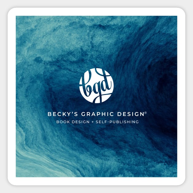 Becky's Graphic Design • Book Design + Self-Publishing Sticker by FalconArt